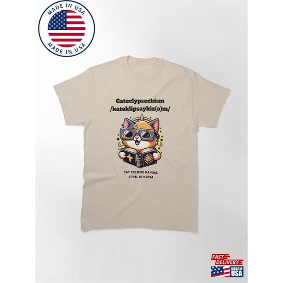Other - Cateclypsechism The Holy Trinity Of How Cats Survive Eclipse Classic T-Shirt